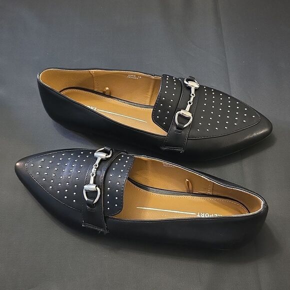 BRAND NEW REPORT RENDER LOAFERS WITH SILVER DETAILING DESIGN FLAT - Picture 8 of 15